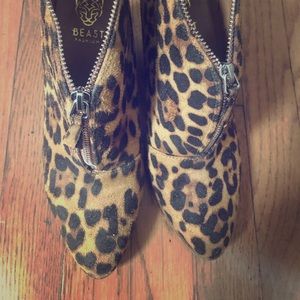 Leopard booties